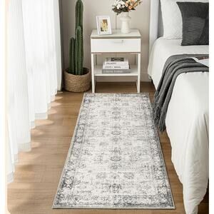 Washable Soft Non-Shedding 2x6 Runner Rug- Navy Blue